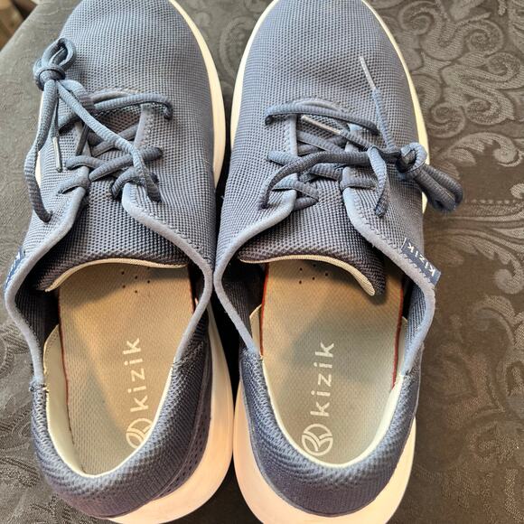 Kizik slip on navy blue unisex shoes men 10.5 women 12 - Picture 10 of 12